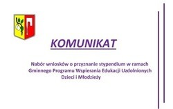 Zdjęcie do Stypendium W&oacute;jta Gminy Białośliwie za wybitne...