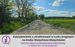 Zdjęcie do Zawiadomienie o utrudnieniach w ruchu drogowym...