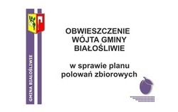 Zdjęcie do OBWIESZCZENIE W&Oacute;JTA GMINY BIAŁOŚLIWIE w sprawie...