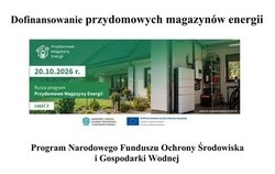 Zdjęcie do Dofinansowanie przydomowych magazyn&oacute;w energii...