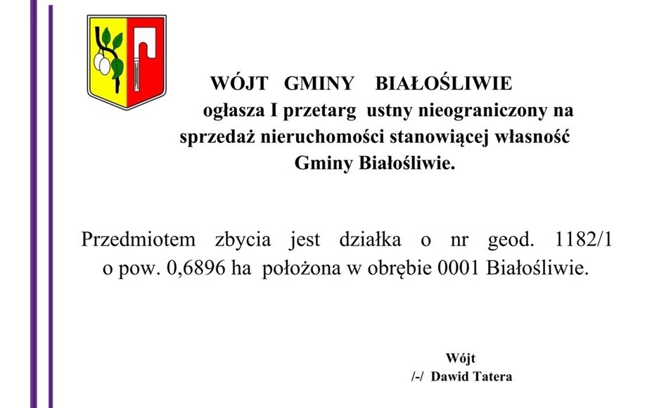 Zdjęcie do I przetarg  ustny nieograniczony na sprzedaż nieruchomości...