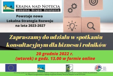Zdjęcie do Spotkania konsultacyjne dla biznesu i rolnik&oacute;w dot. nowej Strategii lata 2023-2027. 