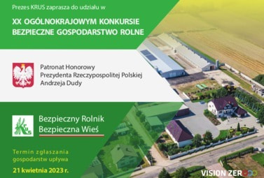 Zdjęcie do XX Og&oacute;lnokrajowy konkurs Bezpieczne Gospodarstwo Rolne