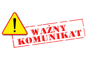 Zdjęcie do WAŻNY KOMUNIKAT