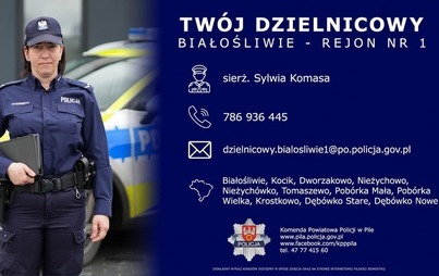 Zdjęcie do Poznaj swojego dzielnicowego - Gmina Białośliwie 