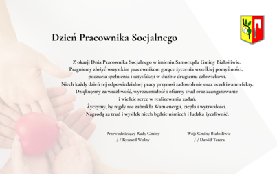 Zdjęcie do Dzień Pracownika Socjalnego
