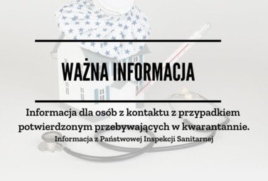 Zdjęcie do Kolejna ważna informacja Państwowej Inspekcji Sanitarnej. #zostanwdomu