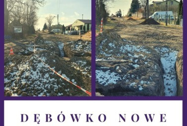 Zdjęcie do Wymiana odcinka sieci wodociągowej Dęb&oacute;wko Nowe z przyłączeniami i studniami wodomierzowymi.