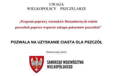 Zdjęcie do &bdquo;Program poprawy warunk&oacute;w fitosanitarnych rodzin pszczelich poprzez wsparcie zakupu pokarm&oacute;w pszczelich&rdquo;
