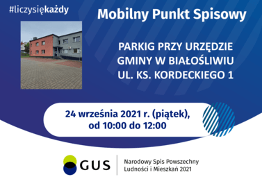 Zdjęcie do MOBILNY PUNKT SPISOWY - 24 września 2021r.