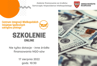 Zdjęcie do Szkolenie online: Nie tylko dotacje - inne źr&oacute;dła finansowania NGO-s&oacute;w