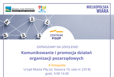 Zdjęcie do Bezpłatne szkolenie: Komunikowanie i promocja działań organizacji pozarządowych.