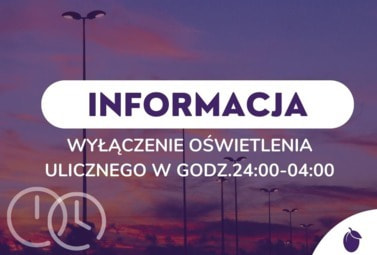Zdjęcie do Wyłączenie oświetlenia ulicznego w godz. 24:00 - 4:00